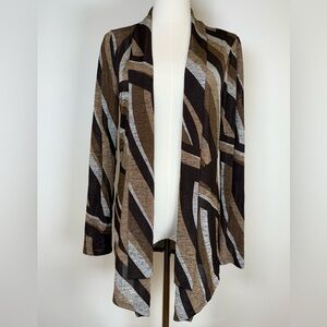 Chico’s Travelers Collection Open Front Cardigan Lightweight Chicos Size 0 (S/4)